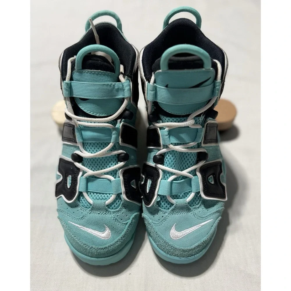 e Air More Uptempo Women's Size 8 Light Aqua Black 415082-403 Girls 6.5Y